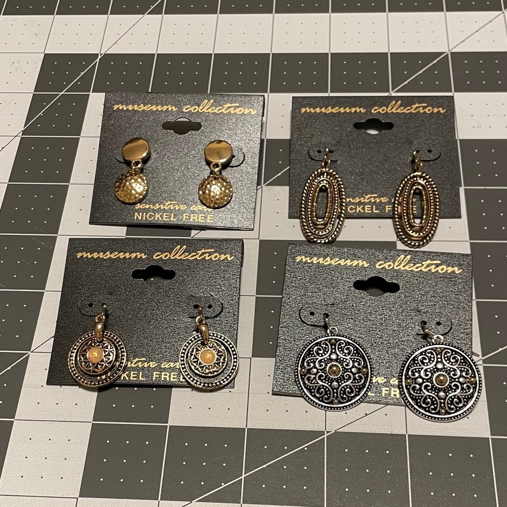 Dangle Earrings Set - 4 Pairs‎ D03 6659